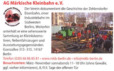 Germany: AG Märkische Kleinbahn - Museum Lokschuppen in 14167 Berlin-Lichterfelde