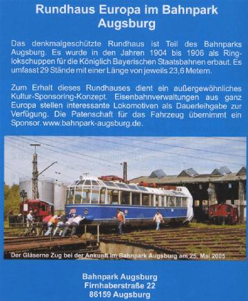 Germany: Bahnpark Augsburg in 86159 Augsburg