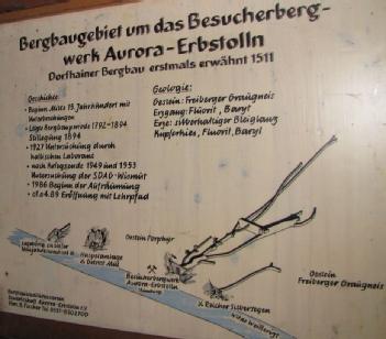 Germany: Besucherbergwerk 'Aurora Erbstolln' in 01705 Freital