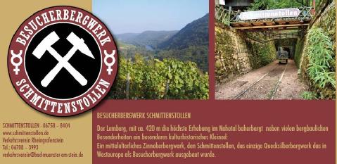 Germania: Besucherbergwerk Schmittenstollen in 55585 Niederhausen