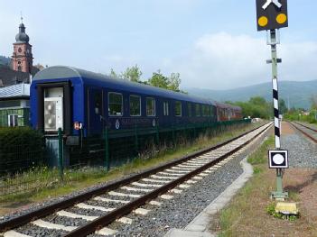 Germany: Eisenbahnmuseum Amorbach - Erlebnisbahnhof Gleis 1 in 63916 Amorbach