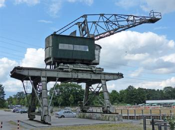 Germany: Hafenkran im Stadthafen Recklinghausen in 45663 Recklinghausen