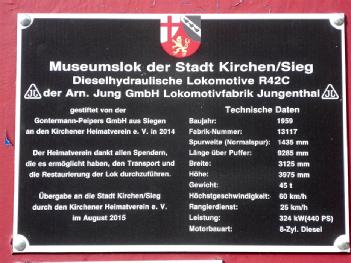 Germany: Jung - Lokdenkmal in 57584 Kirchen - Jungenthal