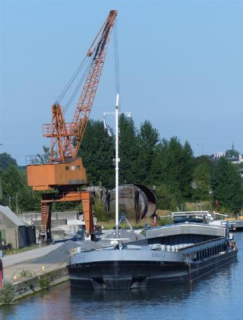 Alemania: Portaldrehkran 'Rhenus-Kran' im Stadthafen Hamm en 59067 Hamm