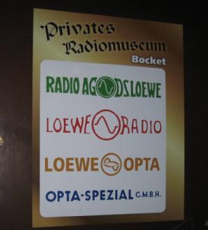 Germany: Privates Loewe Opta Radiomuseum-Bocket in 52525 Waldfeucht - Bocket