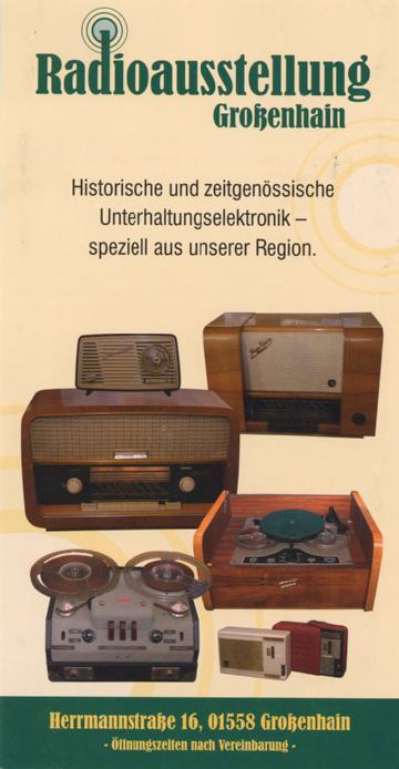 Germany: Radioausstellung Großenhain in 01558 Großenhain