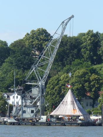 Alemania: Schwimmkran Karl Friedrich Steen en 22763 Hamburg