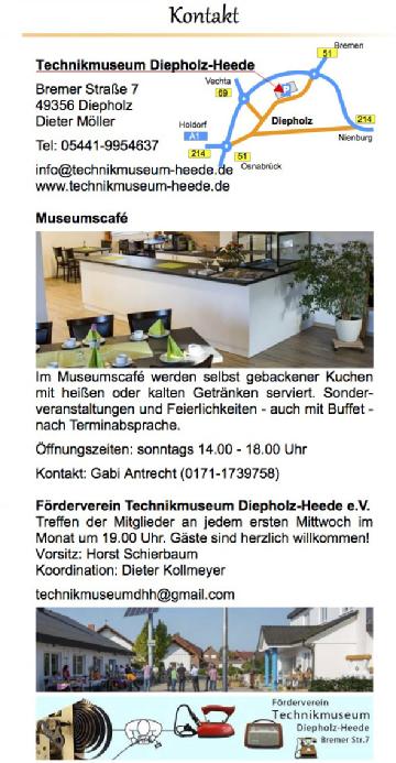 Alemania: Technikmuseum Diepholz-Heede en 49356 Diepholz