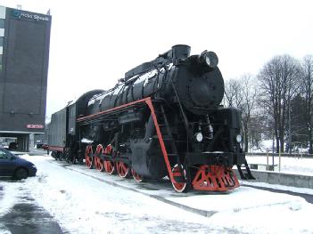 Estonia (Eesti, Tallinn): Auruvedur lähedal Balti jaam - Steam locomotive near the Baltic station in 10133 Tallinn