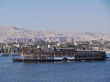 Egypt: Paddle Ship - Steam Ship Sudan = SS Karnak in Luxor