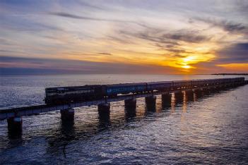 India: Pamban Bridge in 623519 Pamban