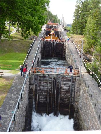 Norway: Telemarkskanalen Regionalpark - Vrangfoss sluser in 3825 Nome