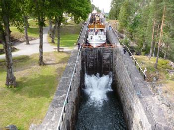 Norway: Telemarkskanalen Regionalpark - Vrangfoss sluser in 3825 Nome