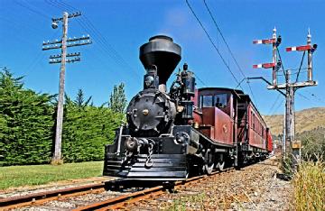 New Zealand-Aotearoa: Ferrymead Railway in 8022 Christchurch