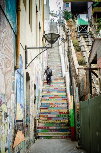 Chile: Los Ascensores de Valparaiso in Valparaíso