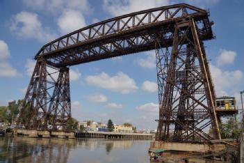 Argentina: Puente Transbordador Nicolás Avellaneda in Buenos Aires