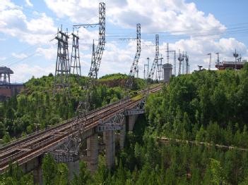 Russian Federation: Судоподъёмник Красноярской ГЭС - Krasnojarsker Schiffshebewerk - ship lift in 663090 Diwnogorsk- Дивногорск