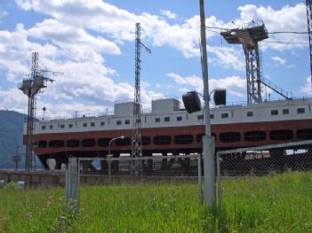 Russian Federation: Судоподъёмник Красноярской ГЭС - Krasnojarsker Schiffshebewerk - ship lift in 663090 Diwnogorsk- Дивногорск