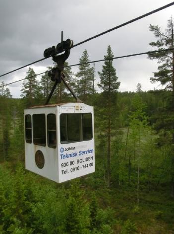 Sweden: Linbanan Kristineberg-Boliden - Luftseilbahn Norsjö in 93593 Norsjö