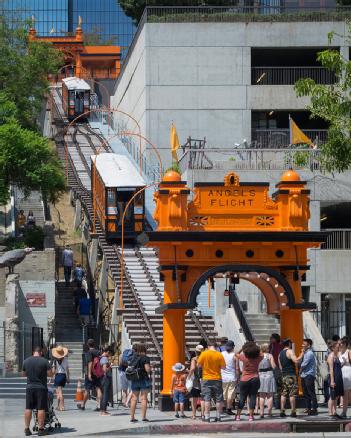 United States of America (USA): Angels Flight in 90013 Los Angeles