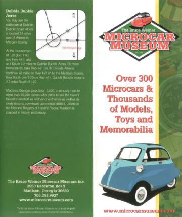 United States of America (USA): Bruce Weiner Microcar Museum in 30650 Madison