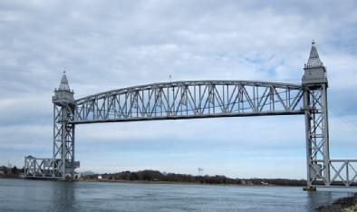 United States of America (USA): Cape Cod Canal Railroad Bridge in 02532 Bourne