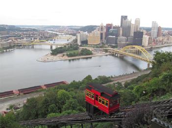 United States of America (USA): Duquesne Incline in 15219 Pittsburgh