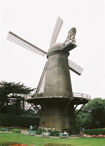 United States of America (USA): Golden Gate Park windmills in 94121 San Francisco