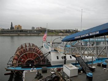 United States of America (USA): Oregon Maritime Museum on the steam sternwheeler “Portland“ in 97204 Portland