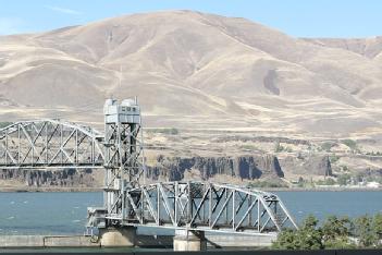 United States of America (USA): Oregon Trunk Rail Bridge or Celilo Bridge in 98673 Wishram