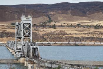 Etats-Unis: Oregon Trunk Rail Bridge or Celilo Bridge à 98673 Wishram