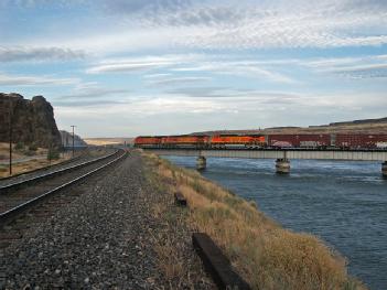 United States of America (USA): Oregon Trunk Rail Bridge or Celilo Bridge in 98673 Wishram