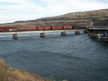 United States of America (USA): Oregon Trunk Rail Bridge or Celilo Bridge in 98673 Wishram