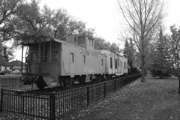 United States of America (USA): Railroad Heritage Park with Snow Train Rolling Stock in 82070 Laramie