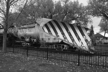 United States of America (USA): Railroad Heritage Park with Snow Train Rolling Stock in 82070 Laramie