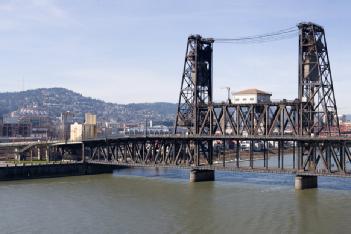 United States of America (USA): Steel Bridge in 97227 Portland