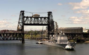 United States of America (USA): Steel Bridge in 97227 Portland