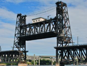 United States of America (USA): Steel Bridge in 97227 Portland